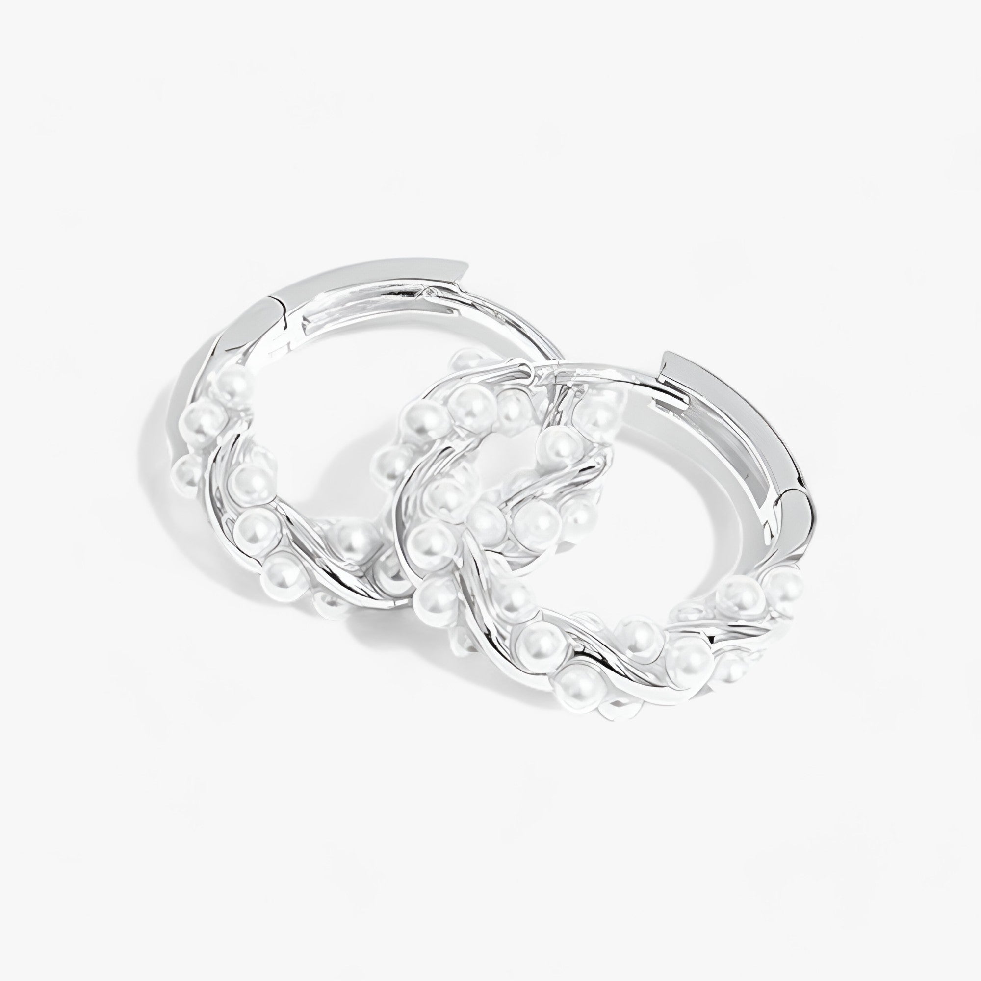 Eleganter Kreis | Perlen-Ohrringe - Zeitlose Raffinesse