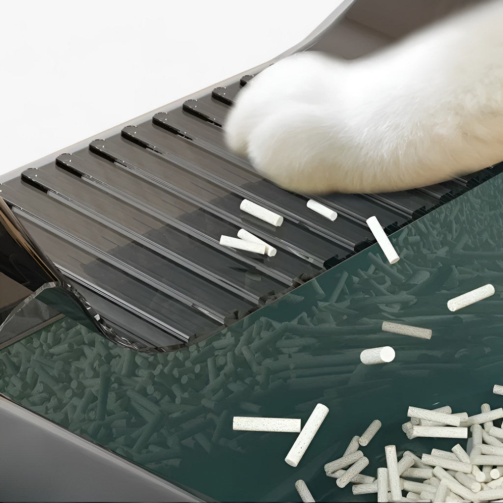 Halb-Offene Katzentoilette - Modernes Design für Leichten Zugang und Sauberkeit