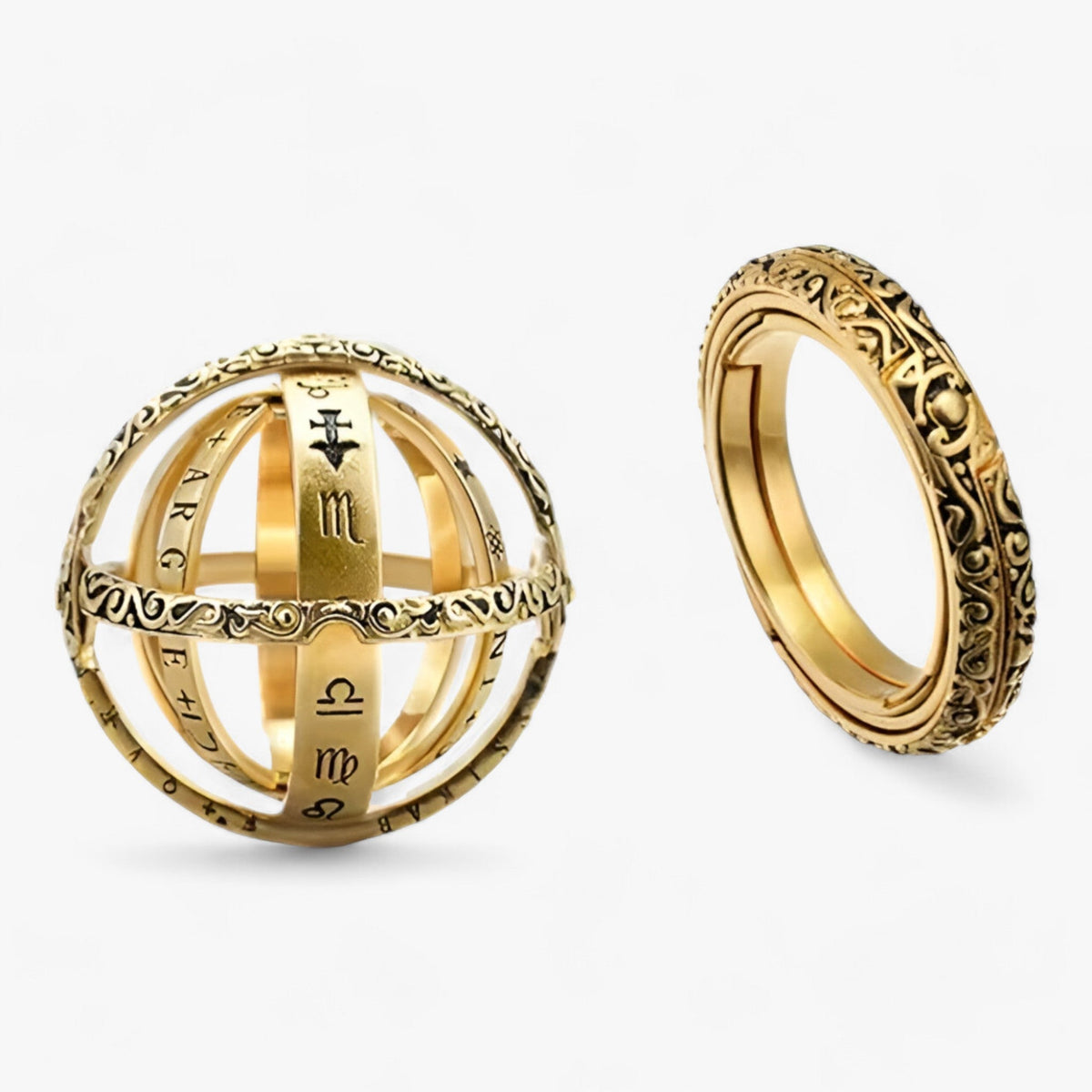 Rotierender kosmischer Ring – kreatives Design