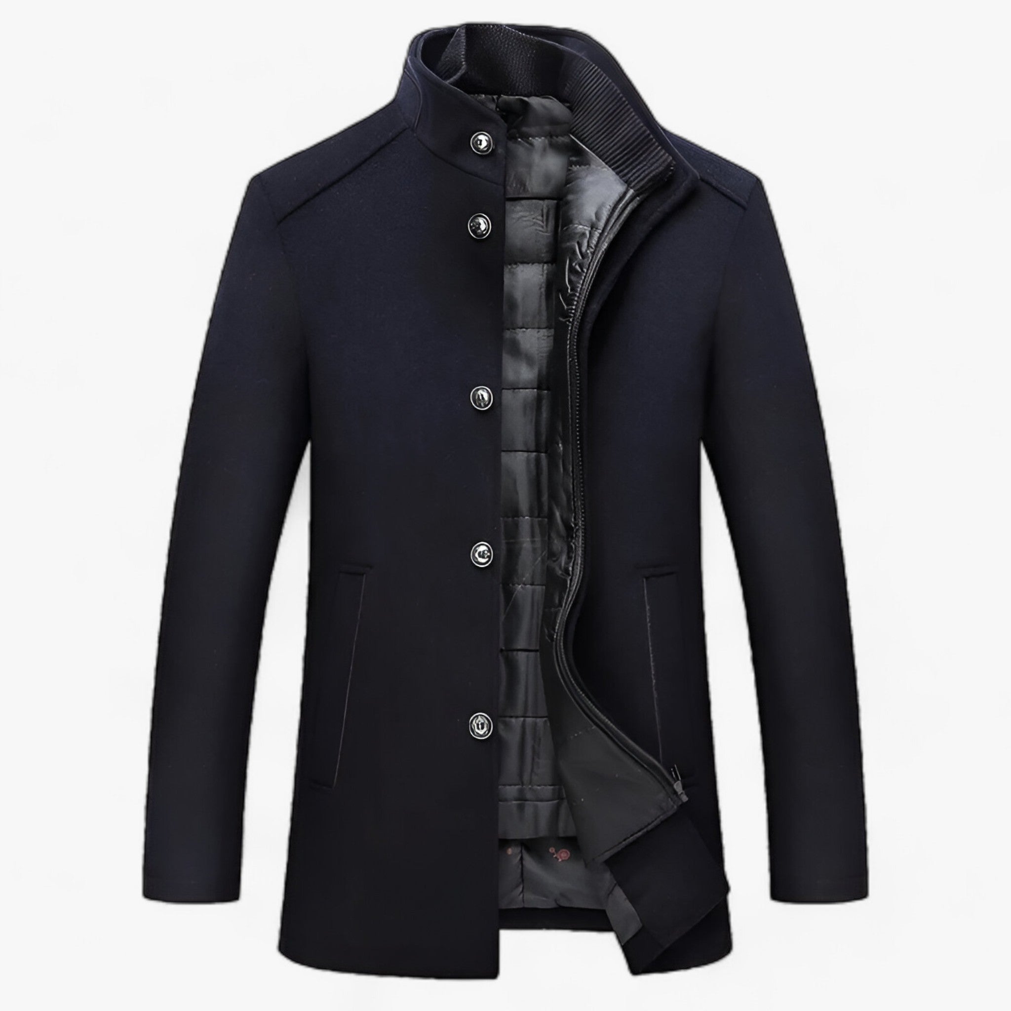 Wolltrenchcoat - Premium Wärme für Herbst & Winter