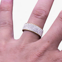 Kristall-Ehering – eleganter Edelstahl