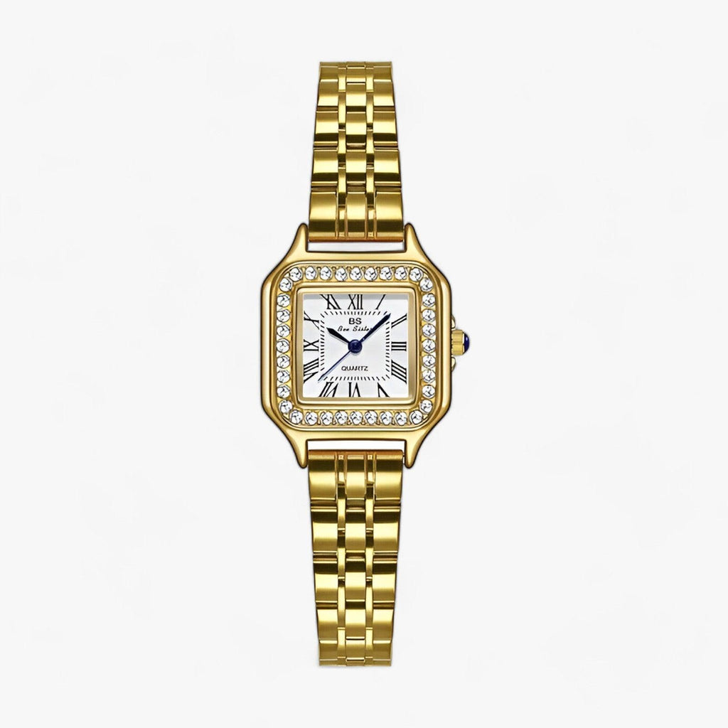 Rosa | Edelstahl-Uhr - Eleganz & Komfort