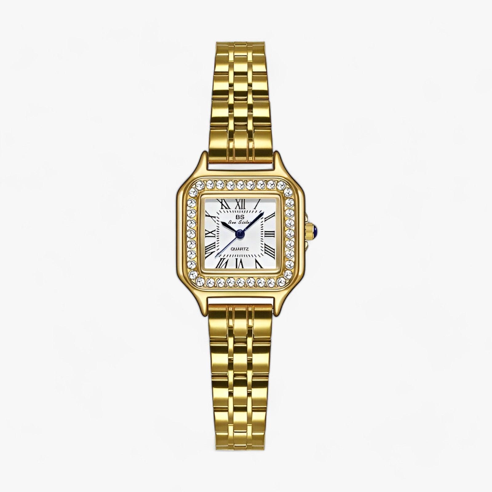 Rosa | Edelstahl-Uhr - Eleganz & Komfort