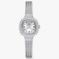 Goldenes Mesh | Glamour-Uhr - Glänzende Raffinesse