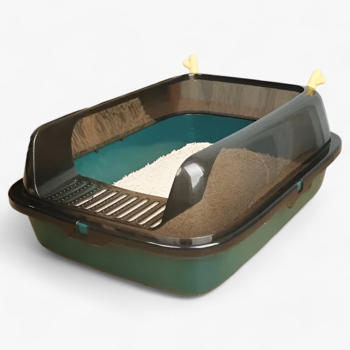 Halb-Offene Katzentoilette - Modernes Design für Leichten Zugang und Sauberkeit