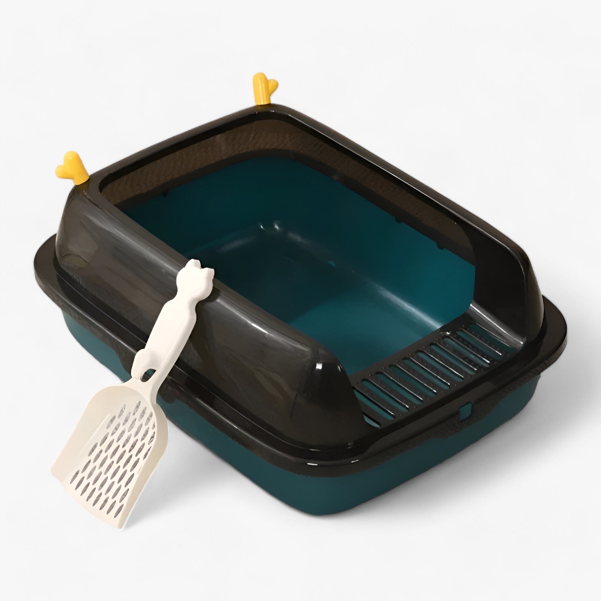 Halb-Offene Katzentoilette - Modernes Design für Leichten Zugang und Sauberkeit