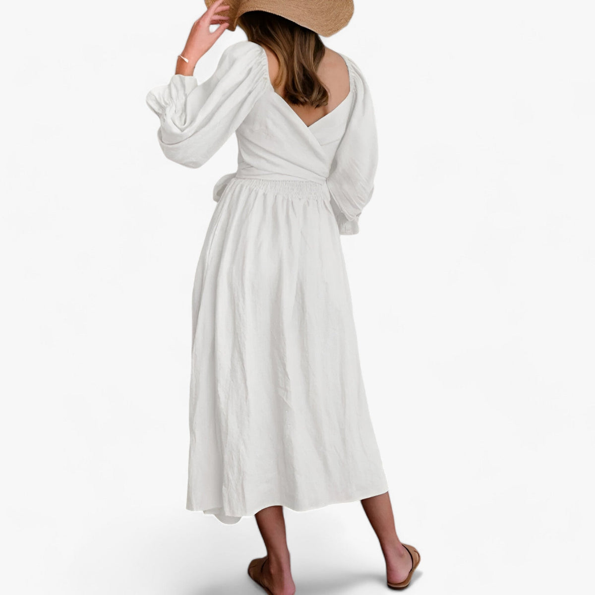 Kleid mit Rüschenärmeln - Elegant und Bequem