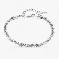 Schlankes gedrehtes Kettengliederarmband - Vielseitig und stilvoll für Männer