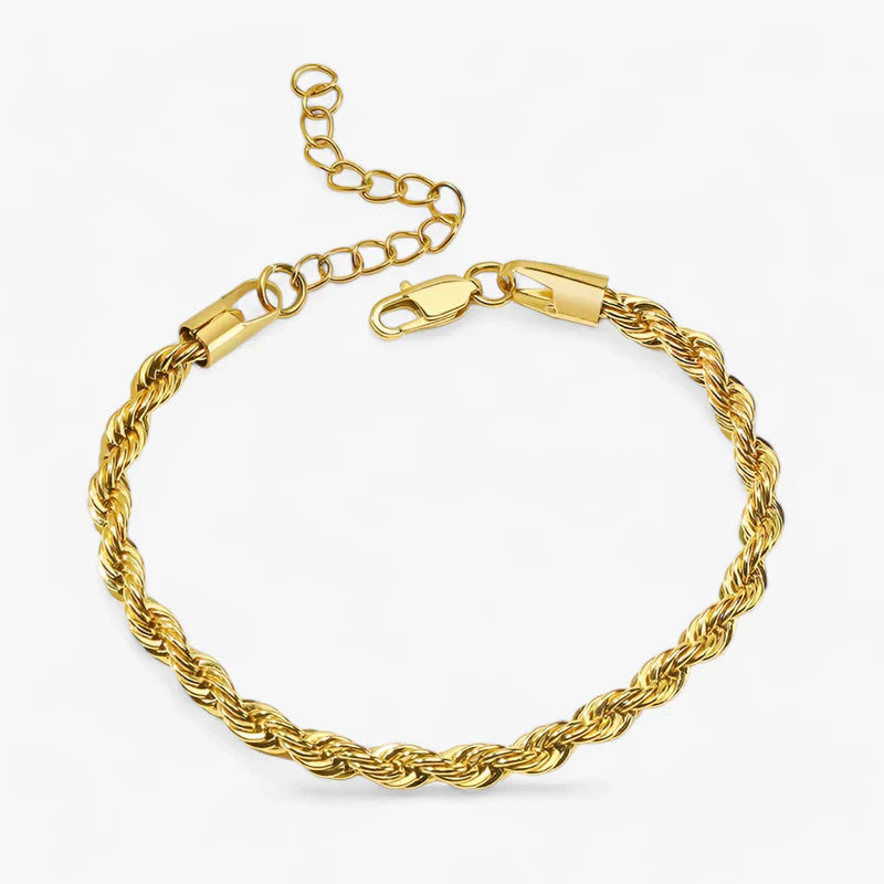 Schlankes gedrehtes Kettengliederarmband - Vielseitig und stilvoll für Männer