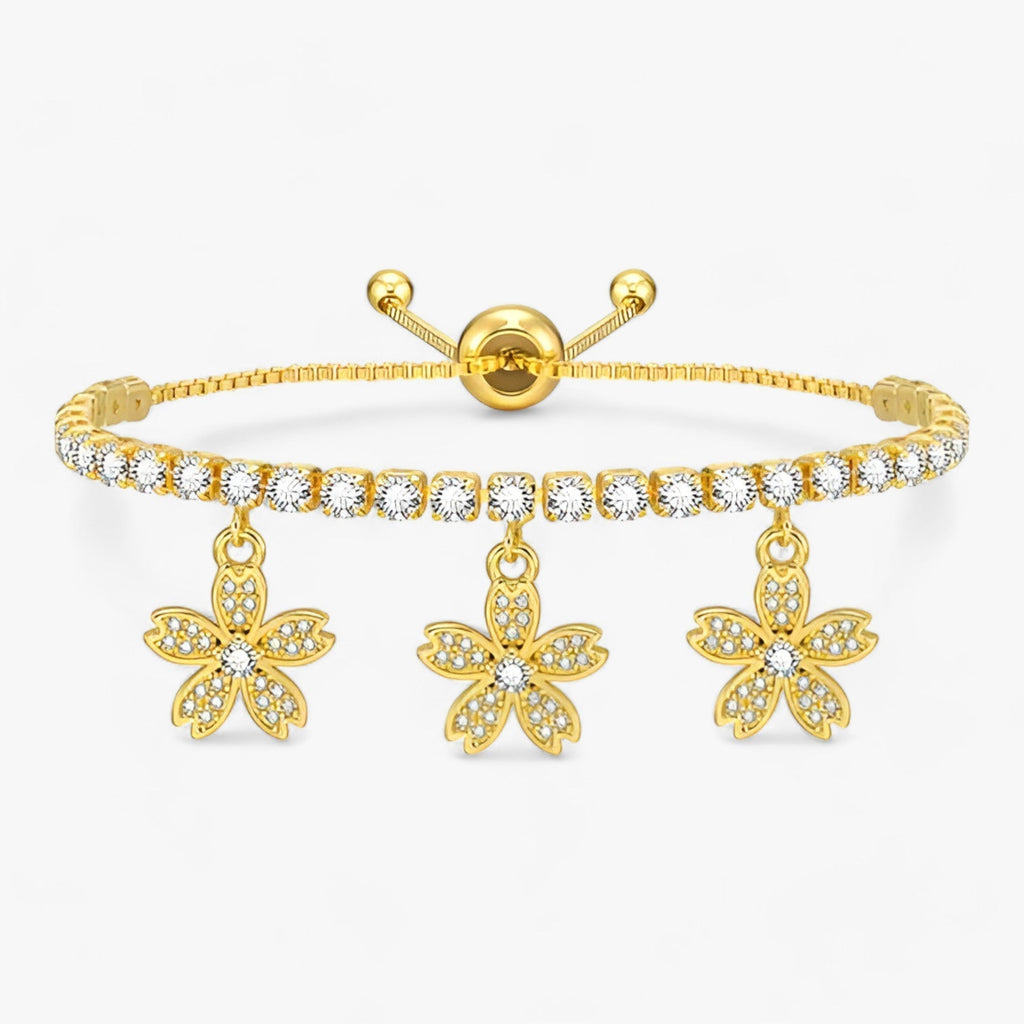Luxusblüte | CZ-Anhänger - Floraler Glamour