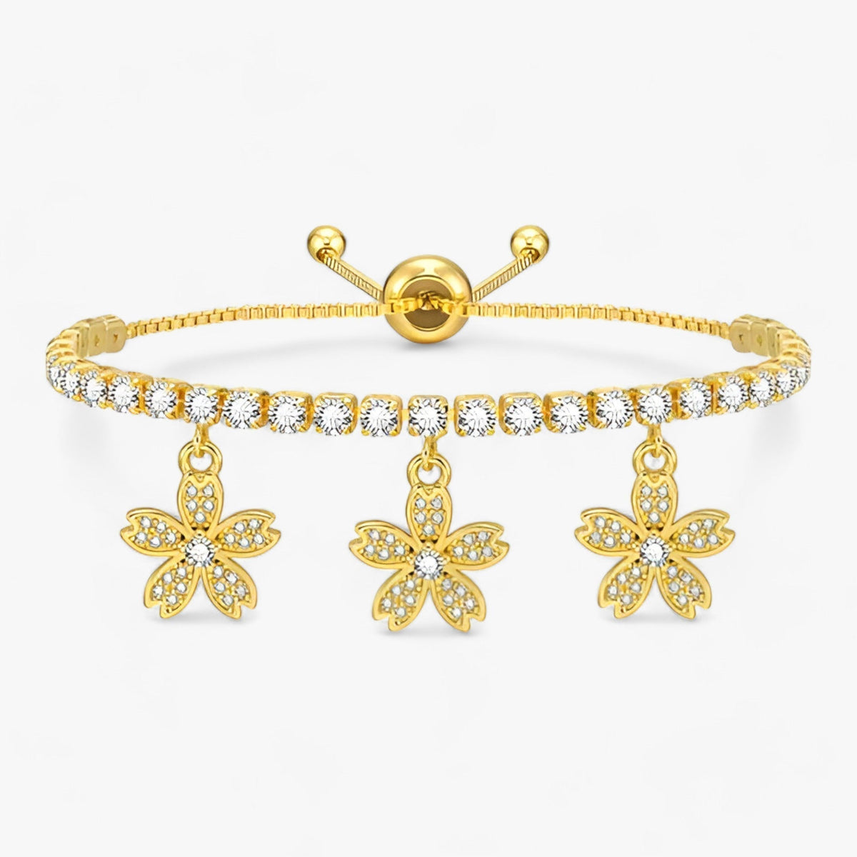 Luxusblüte | CZ-Anhänger - Floraler Glamour