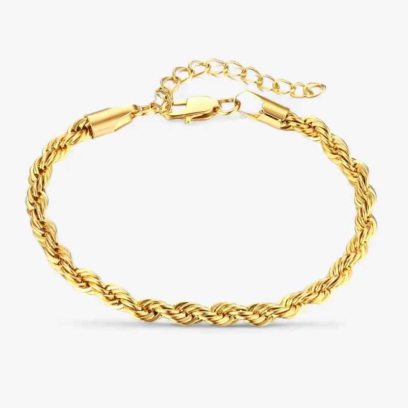 Schlankes gedrehtes Kettengliederarmband - Vielseitig und stilvoll für Männer