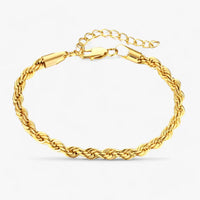 Schlankes gedrehtes Kettengliederarmband - Vielseitig und stilvoll für Männer