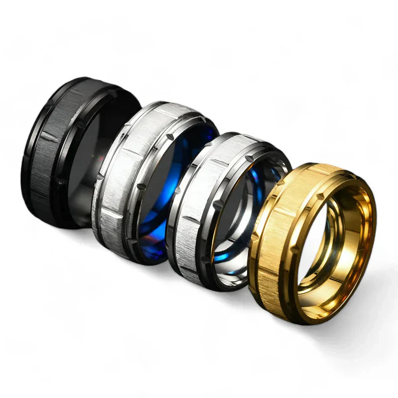 Robuster Titanstahl-Ring - Perfekt, um Ihren Alltagslook aufzuwerten