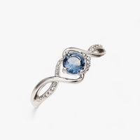 Charmanter blauer Ring - Müheloser Glamour