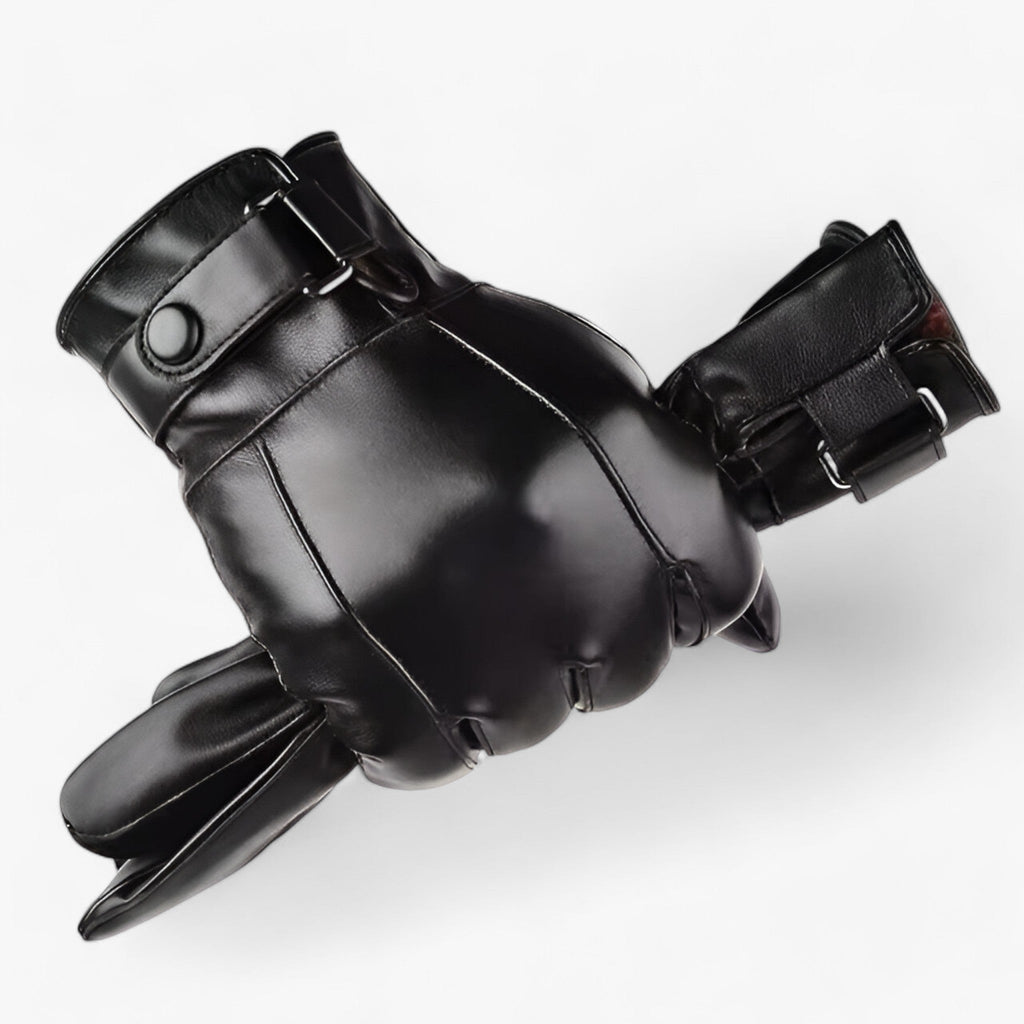 Herren Lederhandschuhe - Wärme aus echtem Lammfell für den Winter