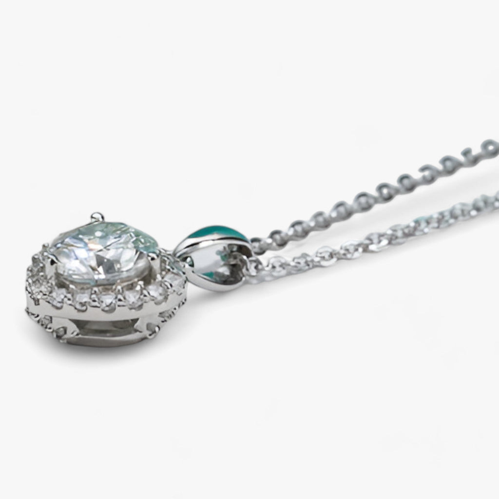 Moissanite-Herzanhänger-Kette - Feiern Sie ewige Liebe