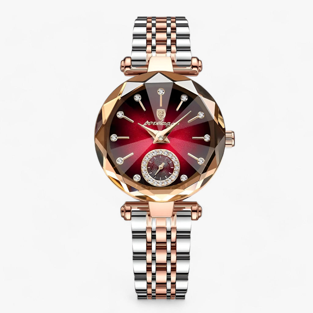 Damen Luxus Edelstahl Uhr - Klassische Eleganz und Haltbarkeit