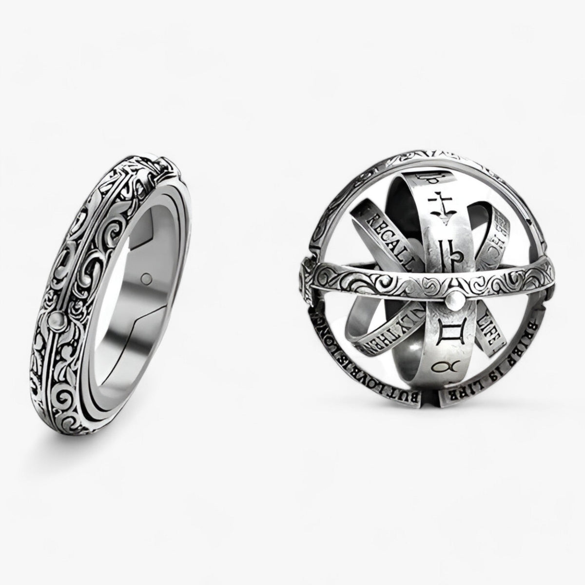 Rotierender kosmischer Ring – kreatives Design