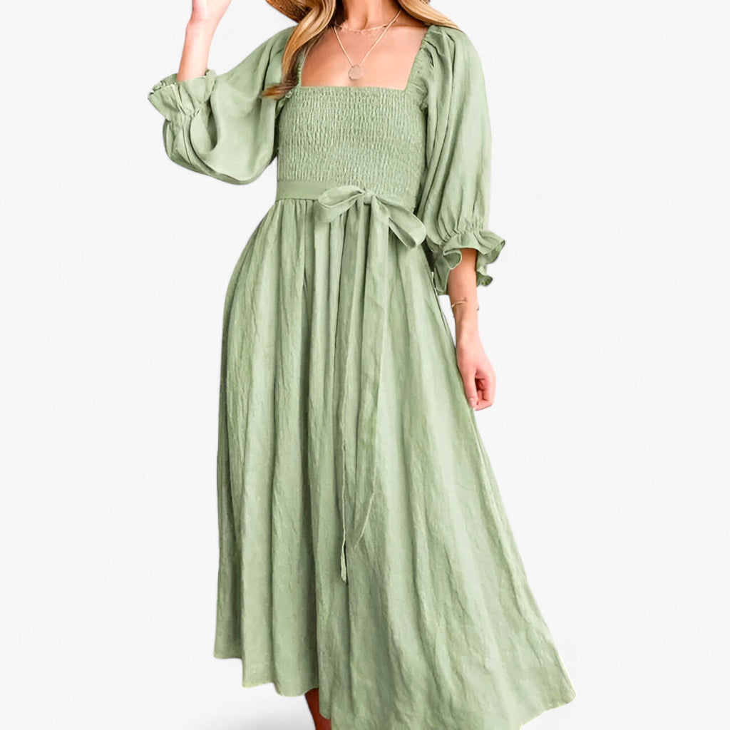 Kleid mit Rüschenärmeln - Elegant und Bequem