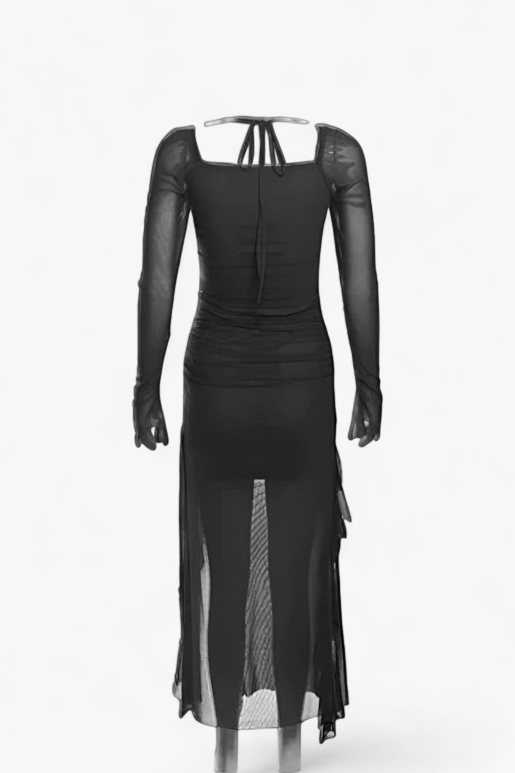 Rüschen Midi Kleid - Anmutig & Trendig