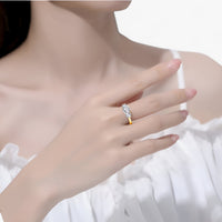 Gelbgold Moissanit-Ring - Strahlender Luxus