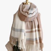 Vintage kariertes Tuch - Eleganter und bequemer Schal
