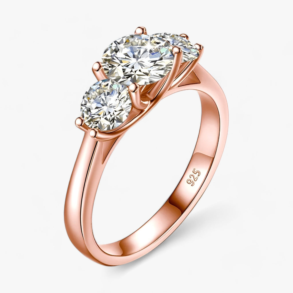 Gelbgold Moissanit-Ring - Strahlender Luxus