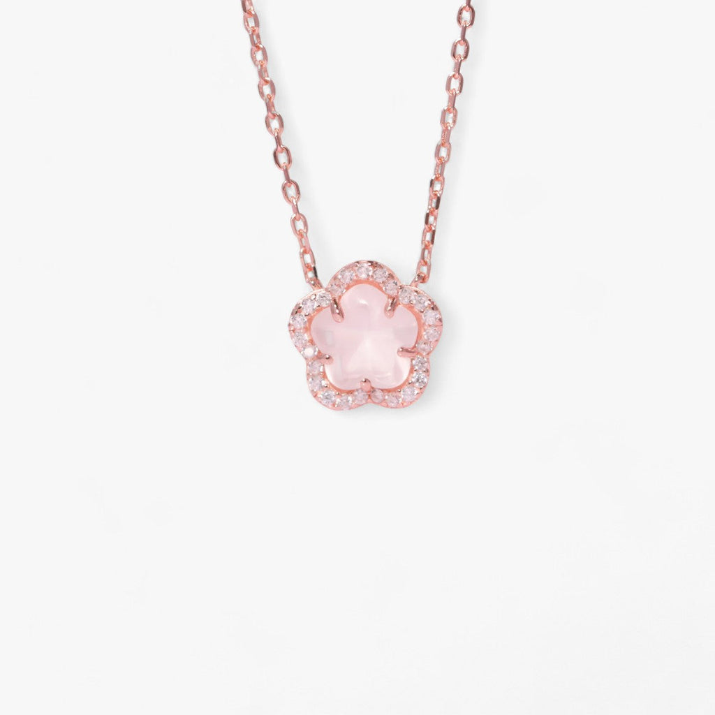 Zirkon Sakura Anhänger - Elegant und Funkelnd