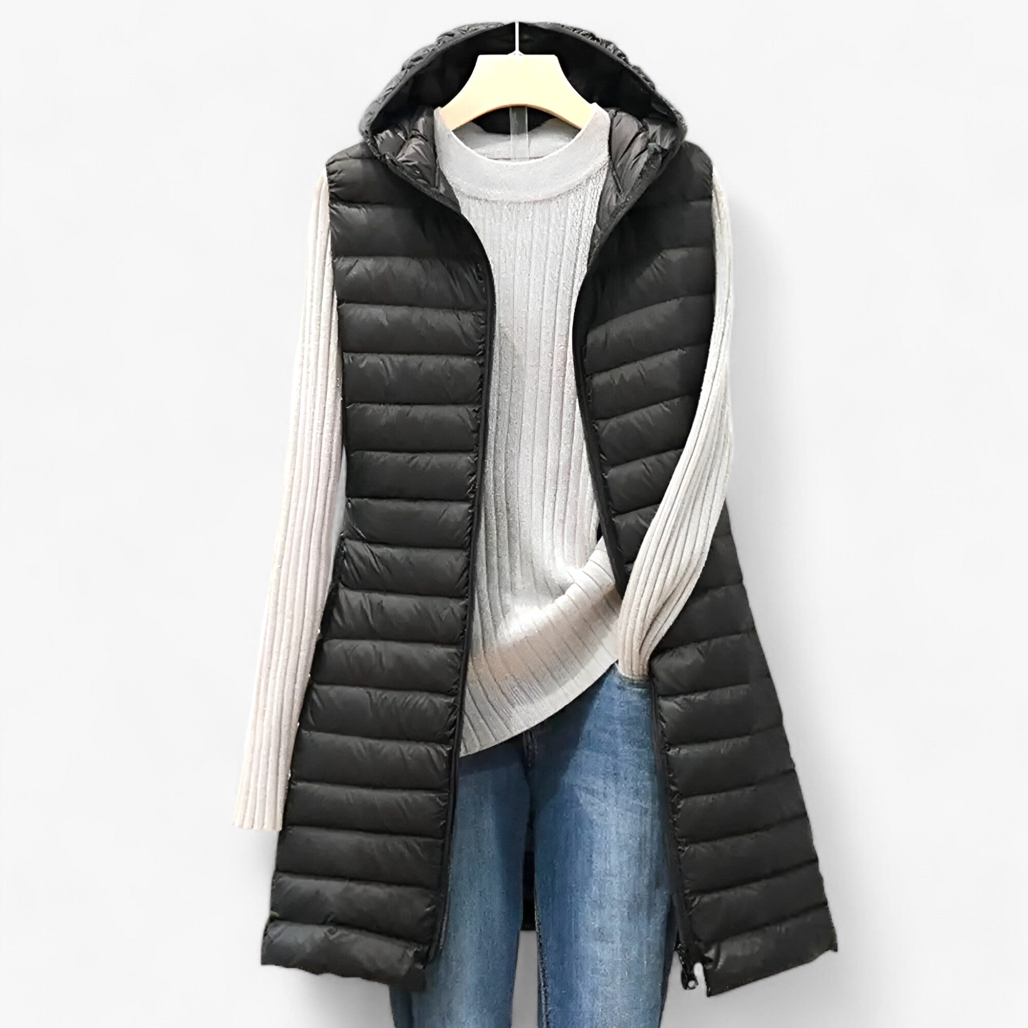 Gilet Mantel für Frauen - Gemütliche Wärme Mittellang