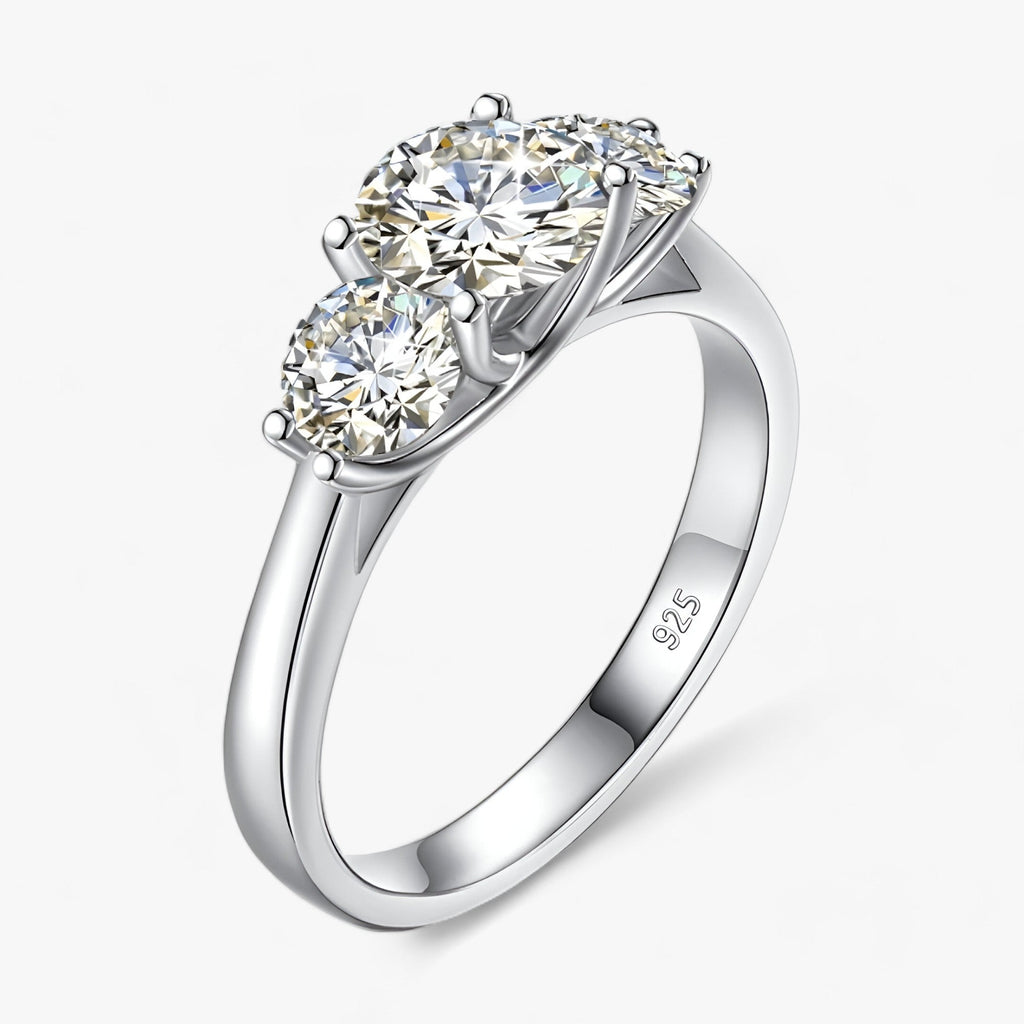 Gelbgold Moissanit-Ring - Strahlender Luxus
