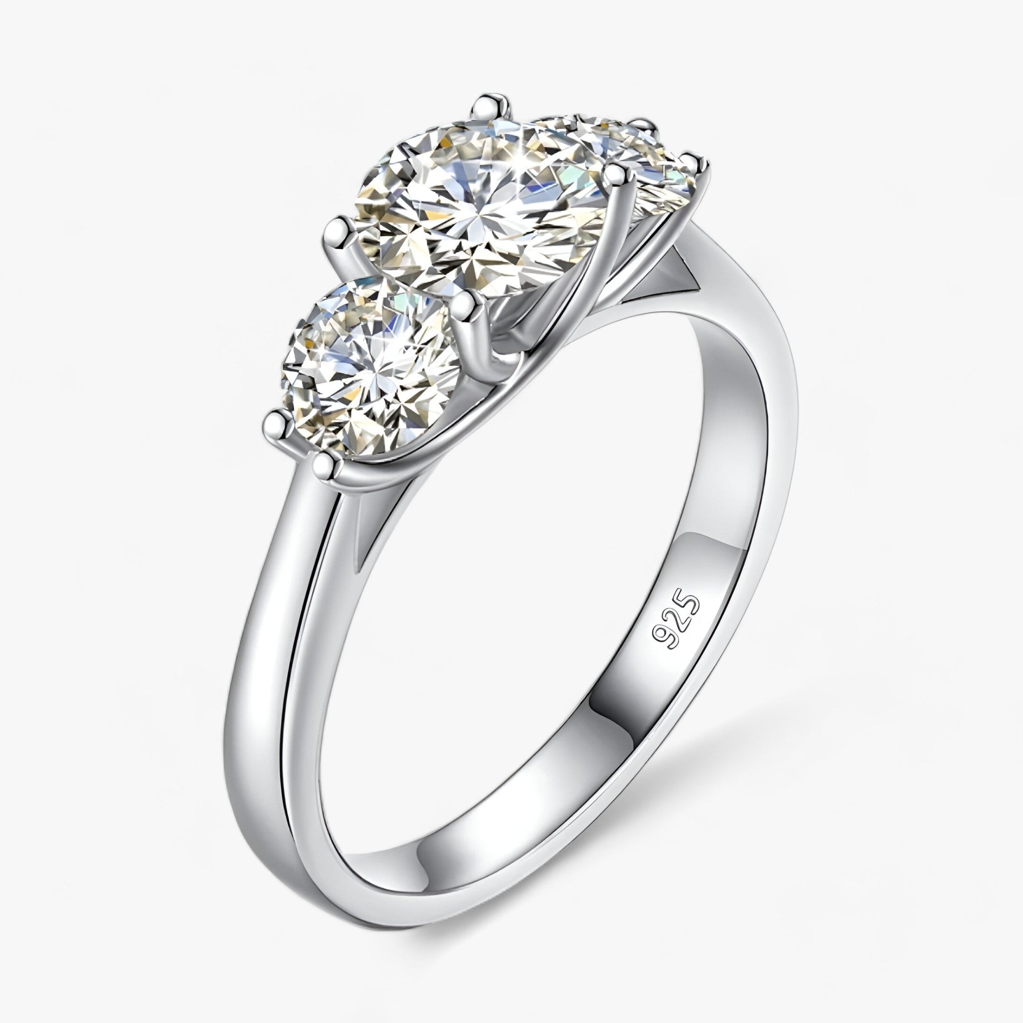 Gelbgold Moissanit-Ring - Strahlender Luxus