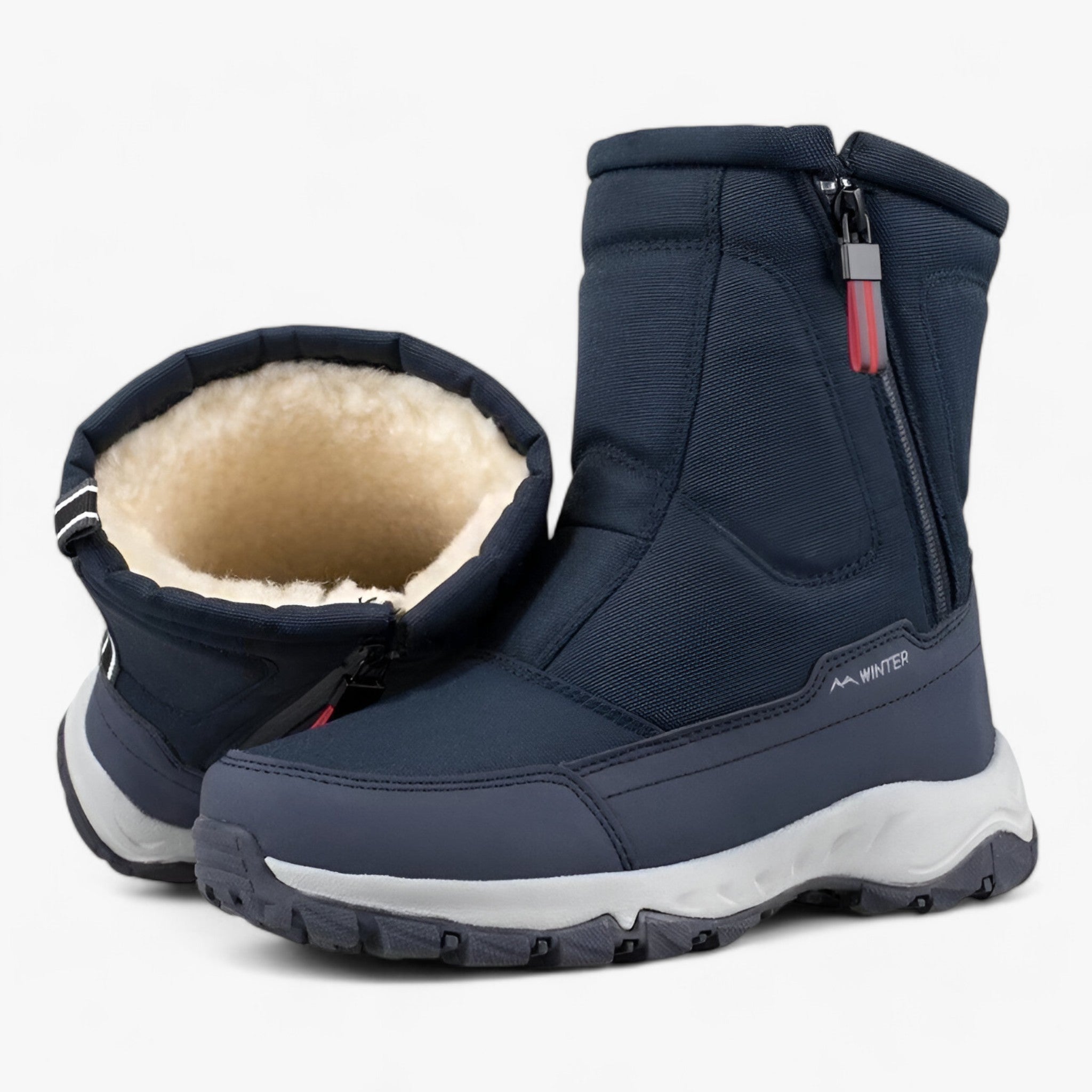 Herren Winterstiefel mit mittlerer Wadenhöhe - Kuschelige Wärme für die Tage des Schnees