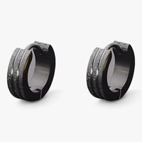 Mattierte Ohrringe – Coole Gothic