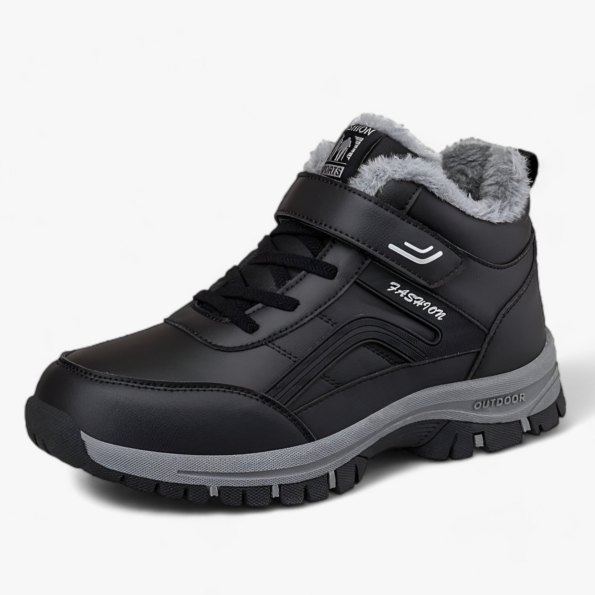 Hohe Stiefel aus wasserdichtem Wildleder - Warm und rutschfest für den Winterkomfort