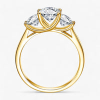Gelbgold Moissanit-Ring - Strahlender Luxus