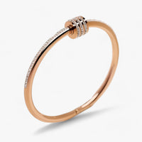 MOONLIGHT - Edelstahl-Zirkon-Schraubenarmband - Luxuriöser und nachhaltiger Schmuck