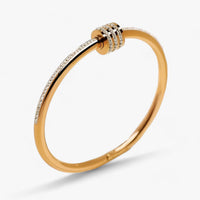 MOONLIGHT - Edelstahl-Zirkon-Schraubenarmband - Luxuriöser und nachhaltiger Schmuck