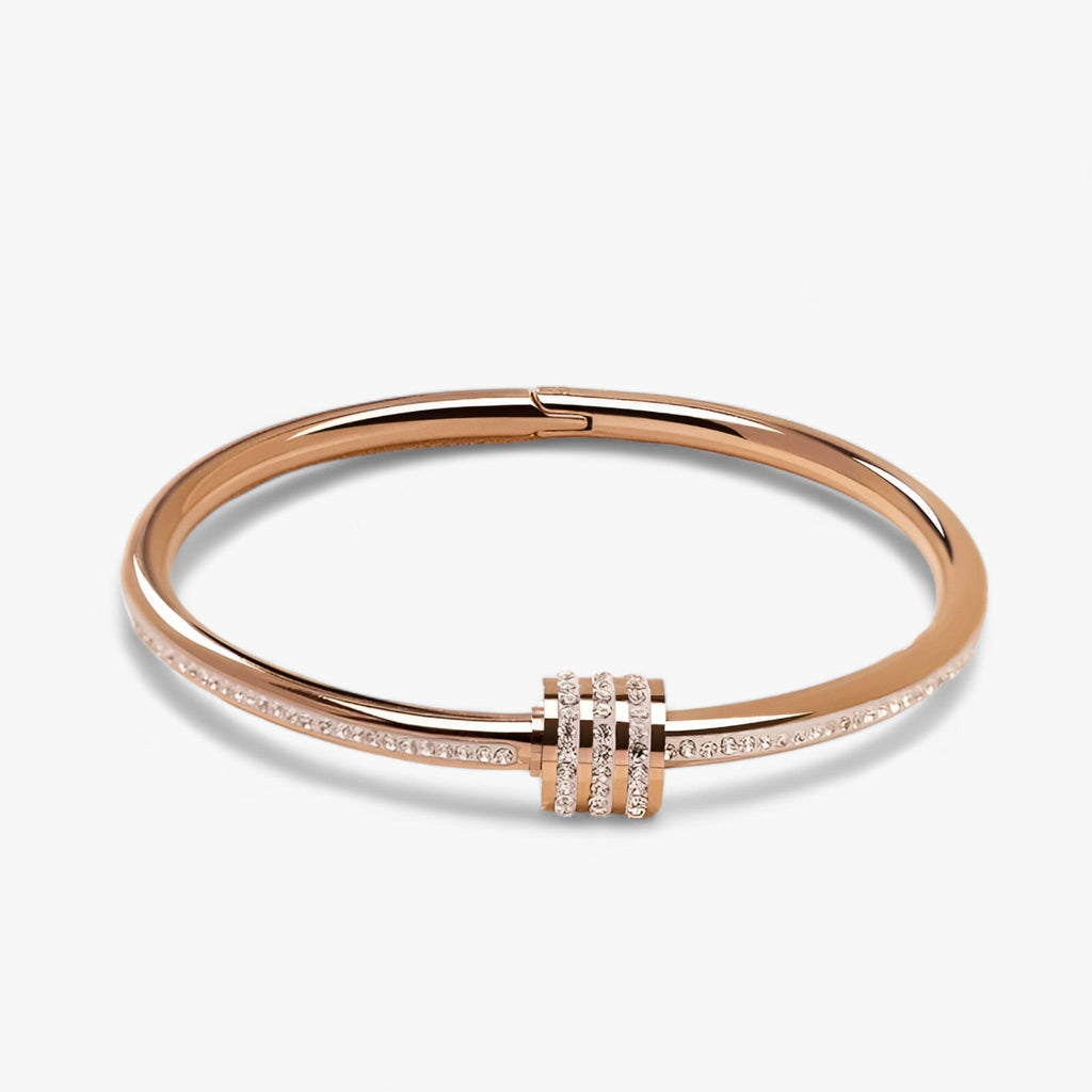 MOONLIGHT - Edelstahl-Zirkon-Schraubenarmband - Luxuriöser und nachhaltiger Schmuck