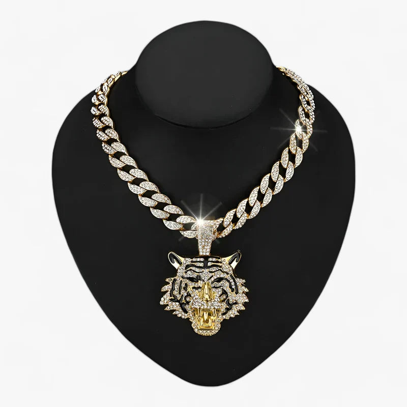DOMINANT | Hip-Hop Collier - Markanter Tigerkopf-Anhänger