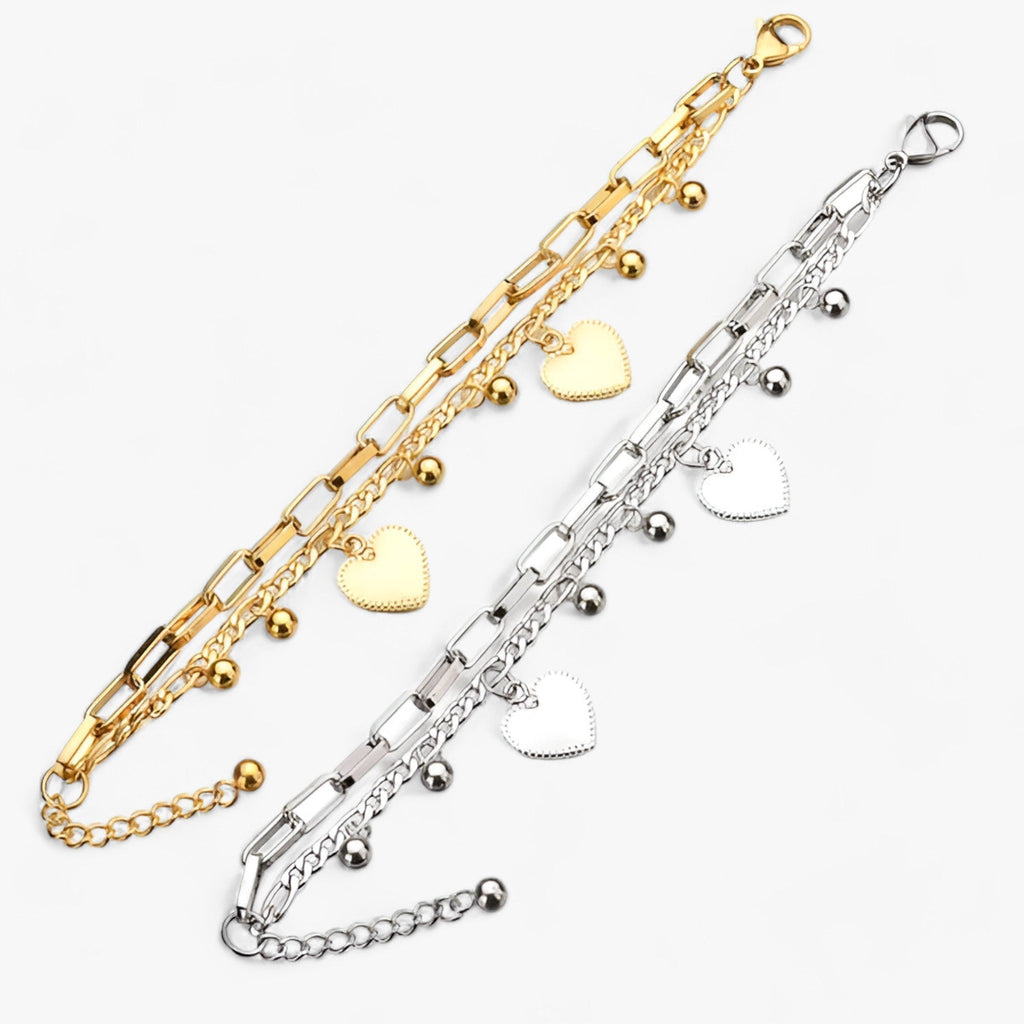 Herz-Charm-Armband - Elegantes Symbol der Liebe