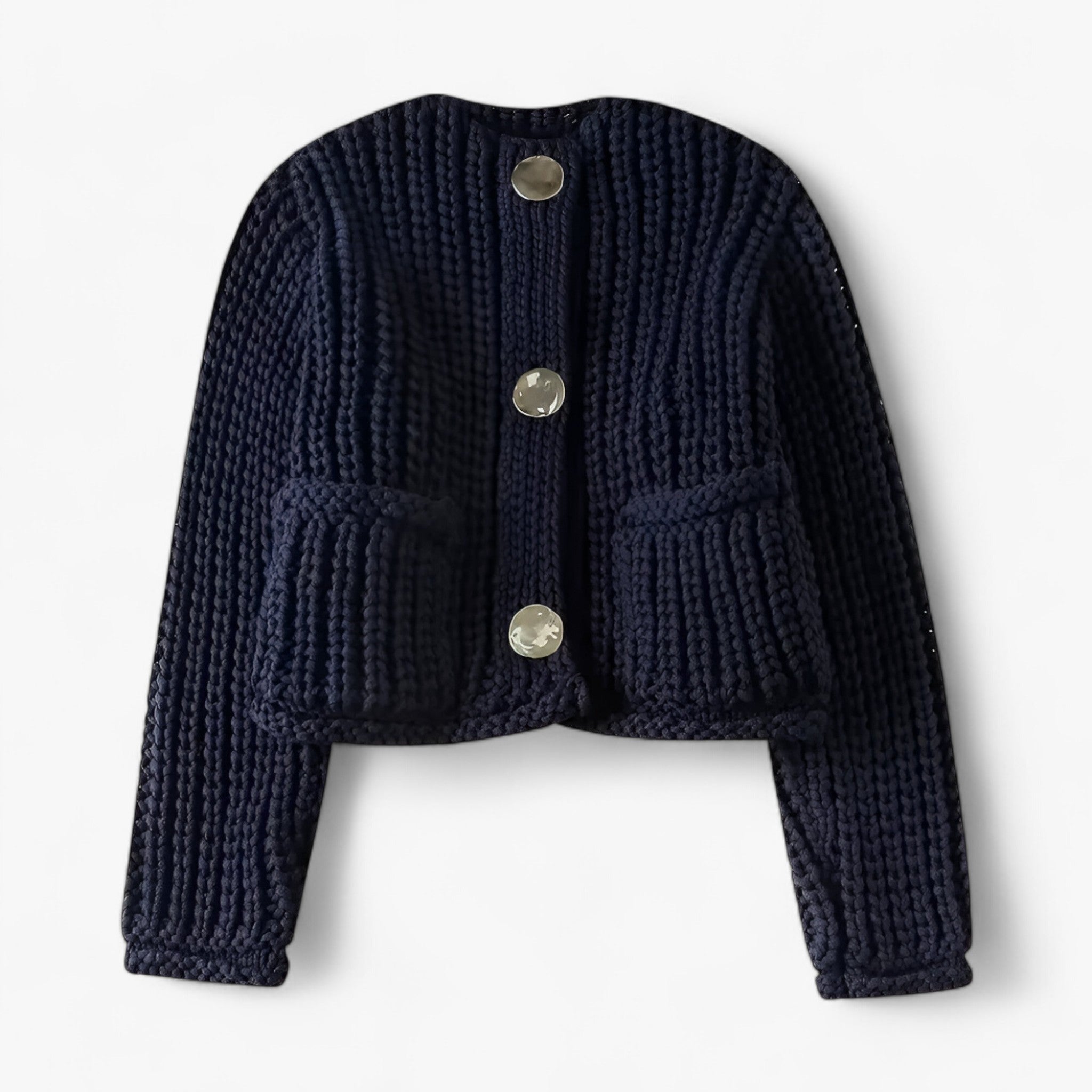 Elegante Strickjacke Frühling-Herbst – Klassischer Cardigan-Stil für jeden Anlass
