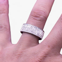Kristall-Ehering – eleganter Edelstahl