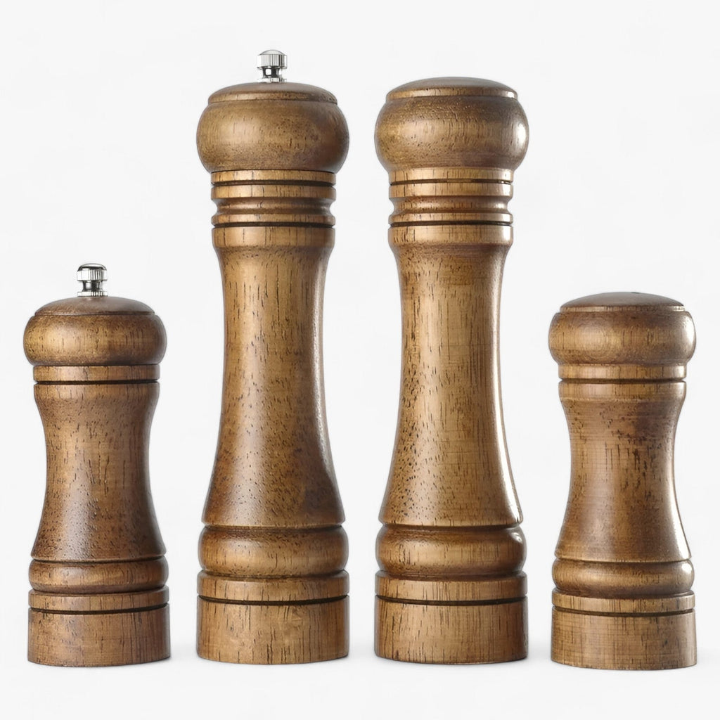 Holz-Gewürzmühlen-Set - Vereint Stil und Funktionalität für Ihre Küche