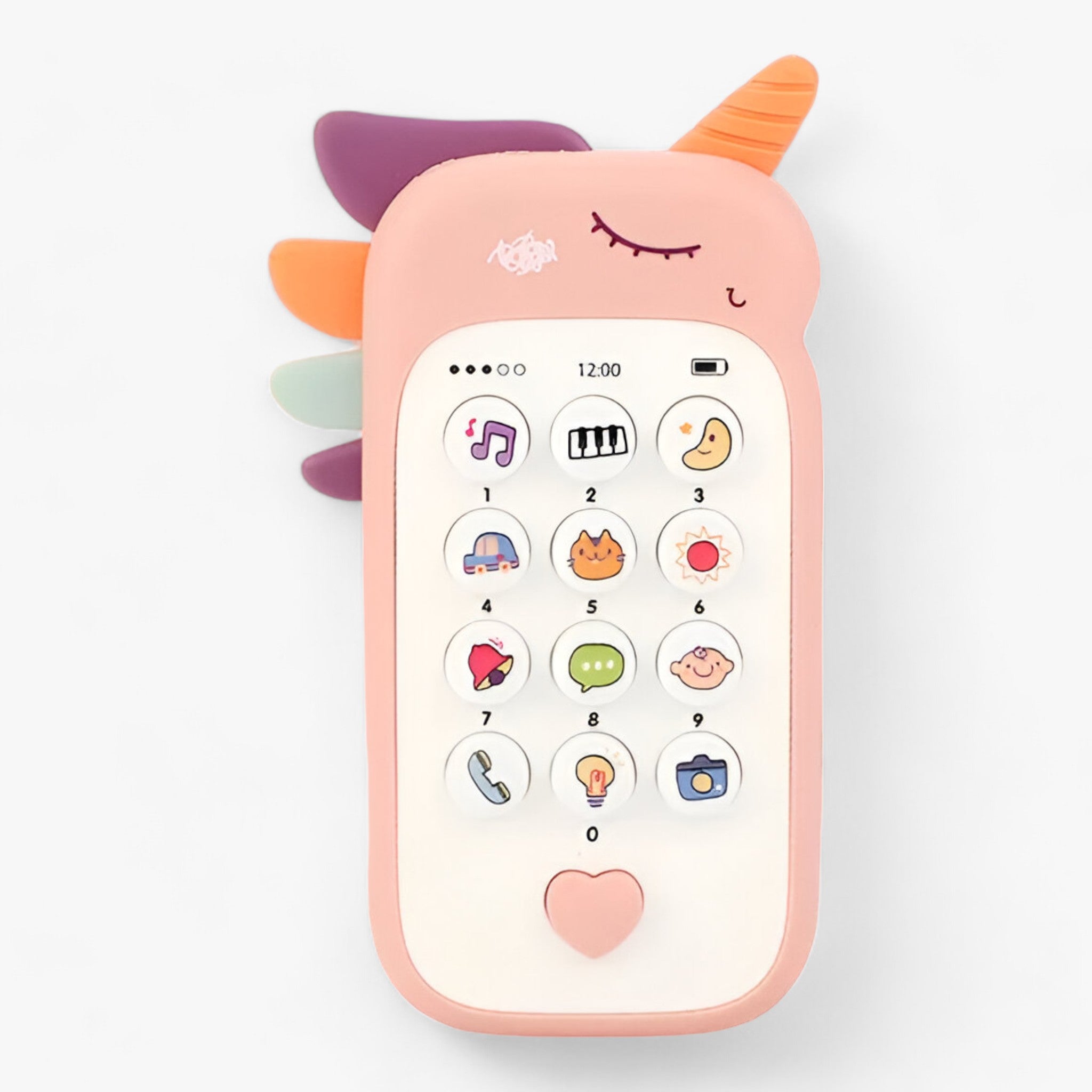 Baby-Spielzeugtelefon - Beruhigende Musik und Interaktives Spiel