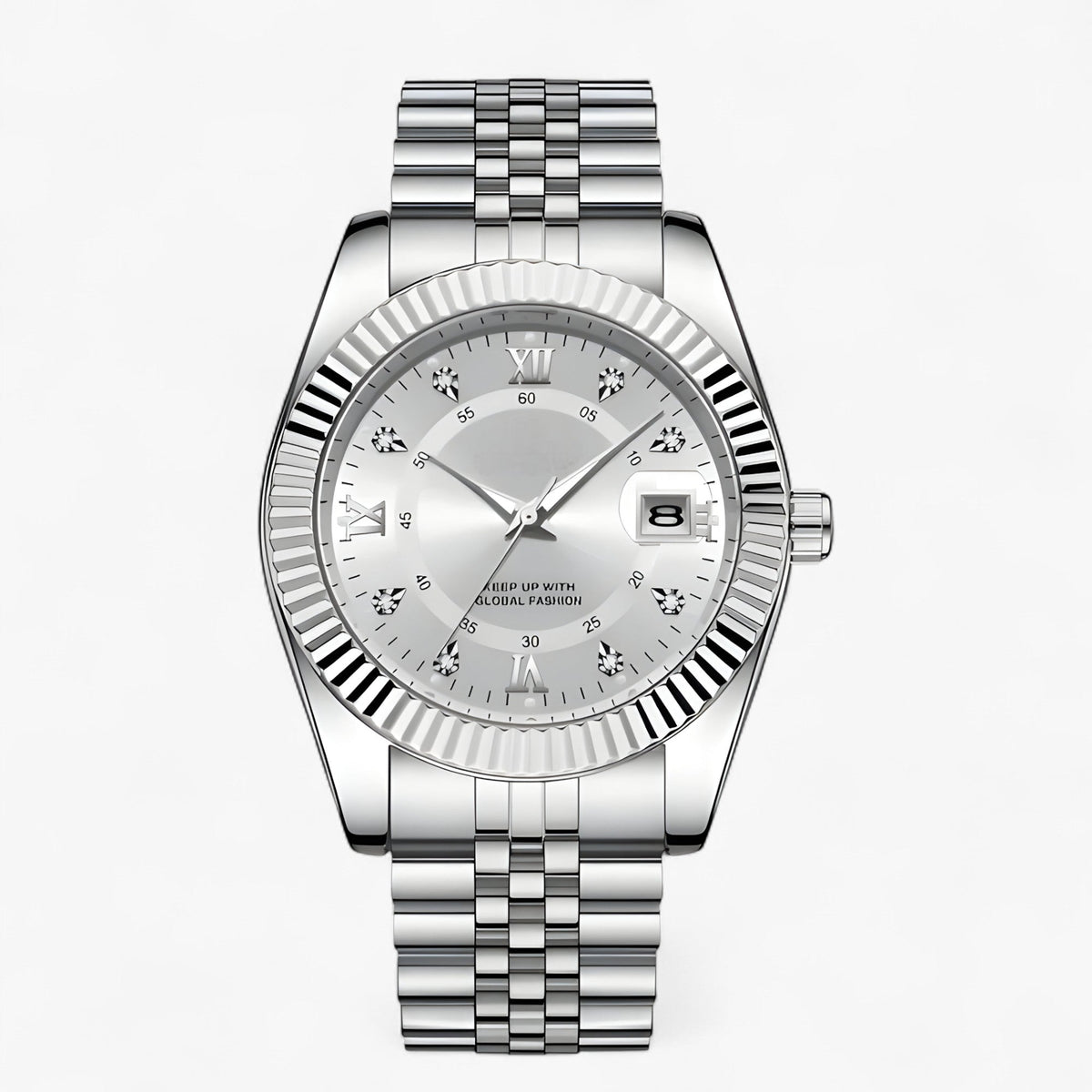Everest | Elegante Herrenuhr aus Edelstahl mit Quarzwerk