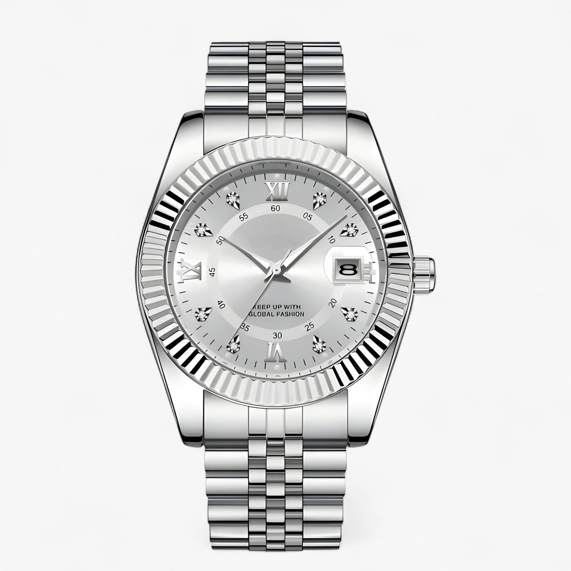 Everest | Elegante Herrenuhr aus Edelstahl mit Quarzwerk