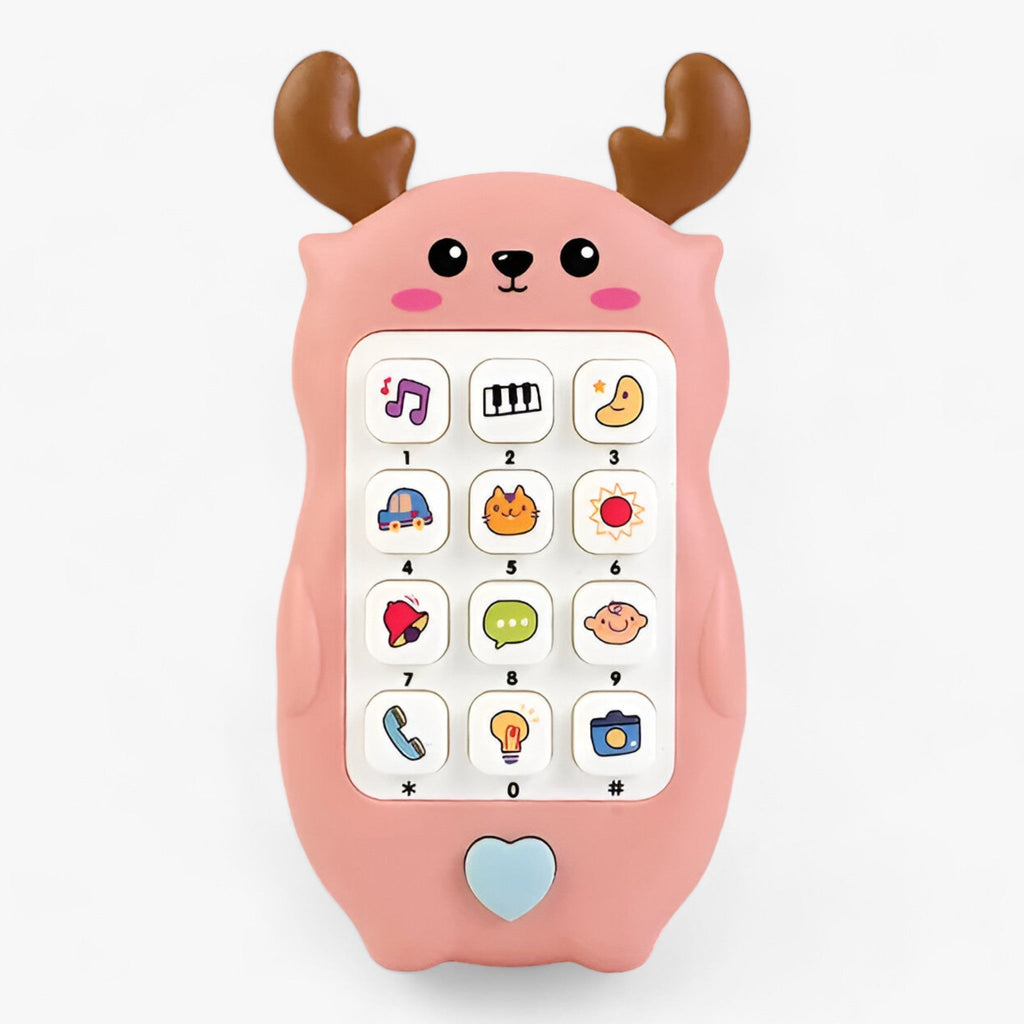 Baby-Spielzeugtelefon - Beruhigende Musik und Interaktives Spiel