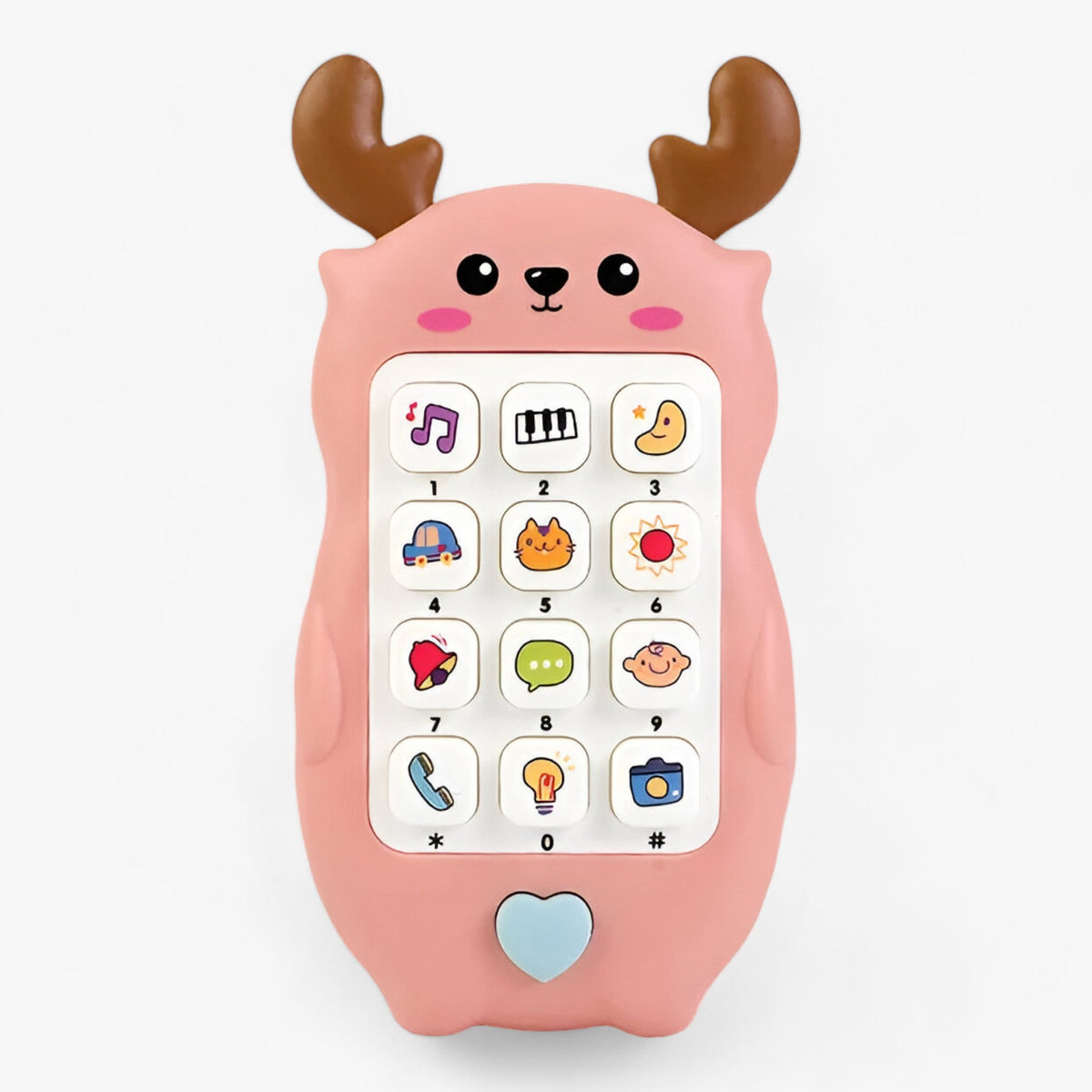 Baby-Spielzeugtelefon - Beruhigende Musik und Interaktives Spiel