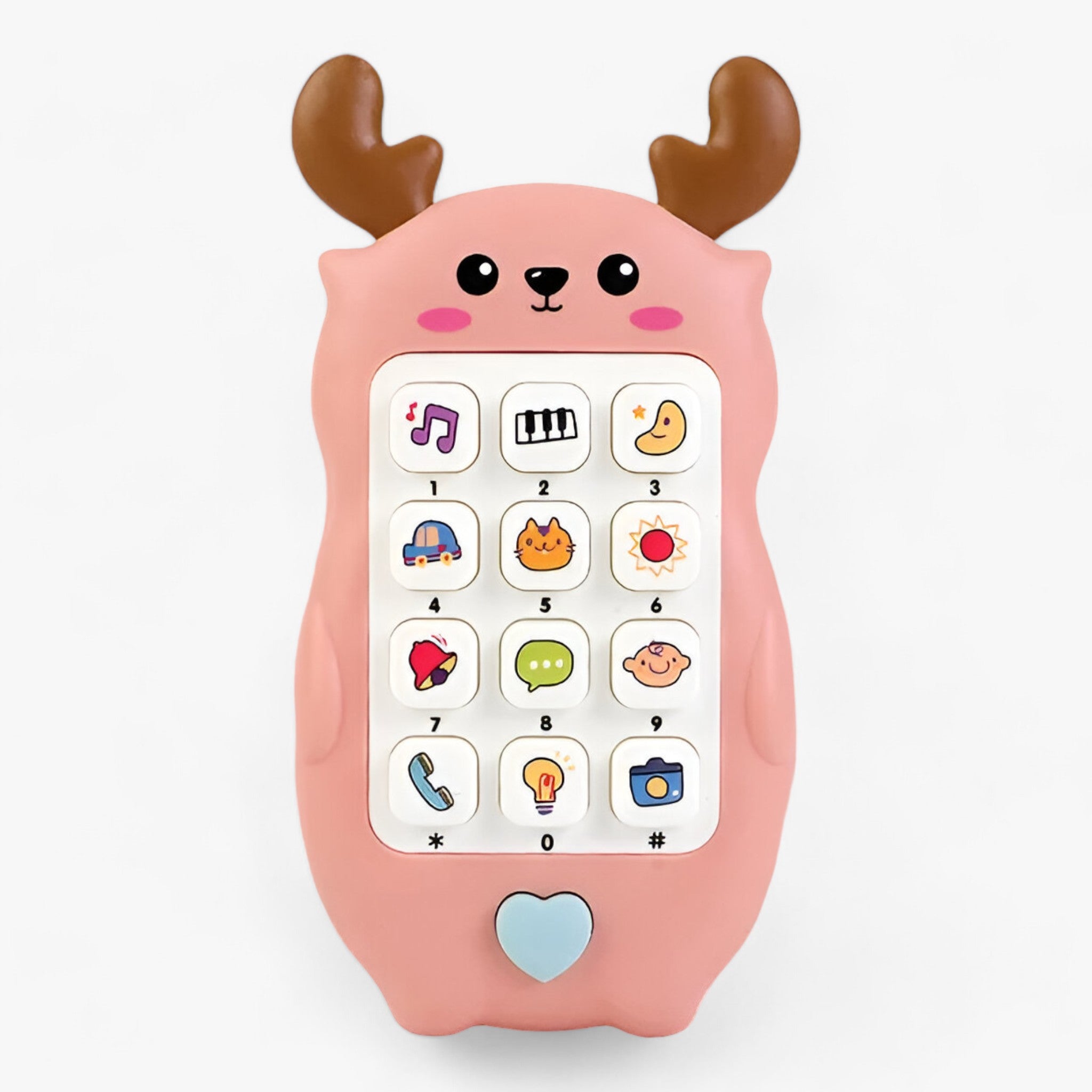 Baby-Spielzeugtelefon - Beruhigende Musik und Interaktives Spiel